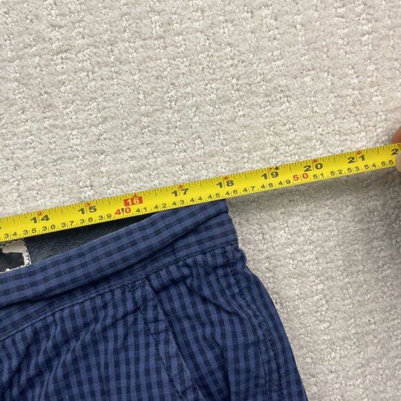 Tommy Hilfiger Mens 36 Bermuda Shorts Navy Blue Plaid Custom Fit Casual Summer - Picture 9 of 12